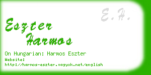 eszter harmos business card